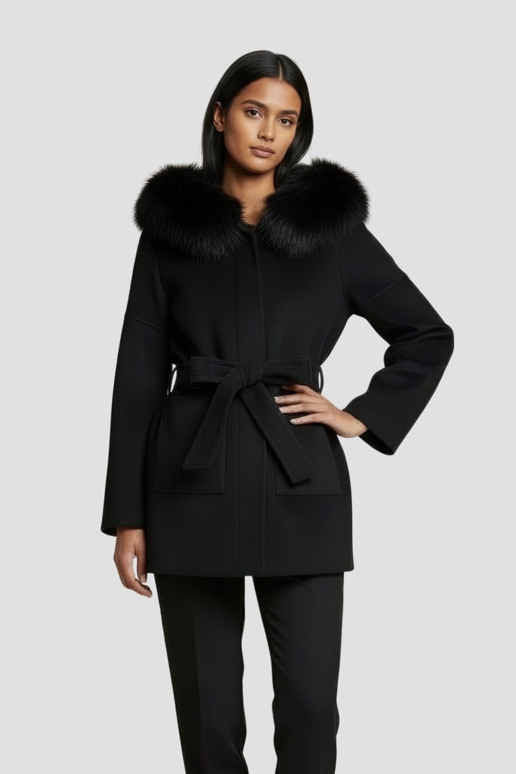 Veste cachemire fourrure femme Héritage fourrure