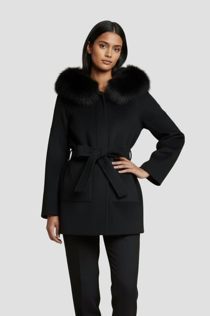 Veste cachemire fourrure femme Héritage fourrure