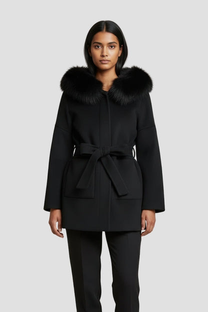 Veste cachemire fourrure femme Héritage fourrure