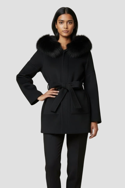 Veste cachemire fourrure femme Héritage fourrure