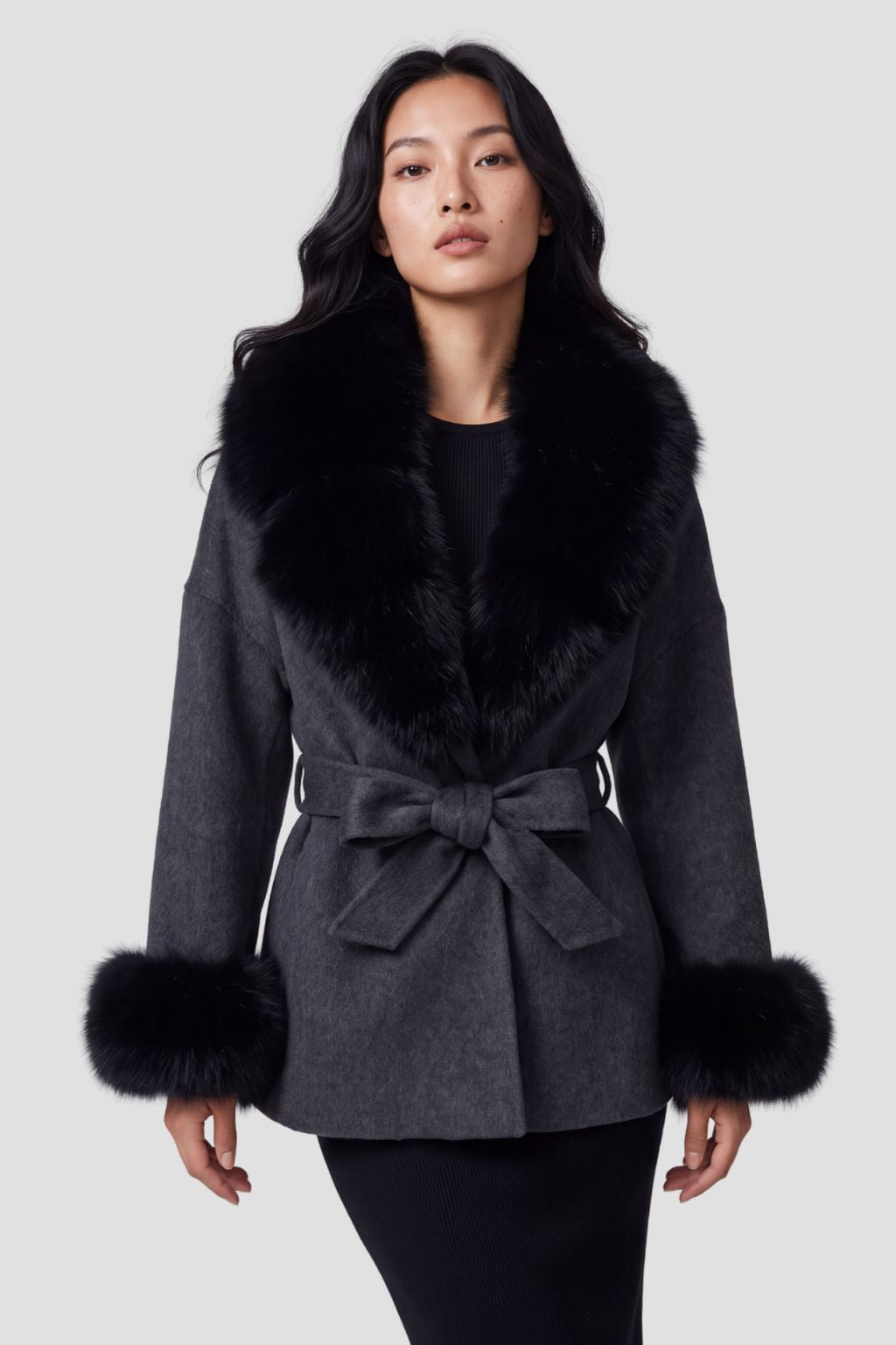 Veste cachemire fourrure femme Héritage fourrure