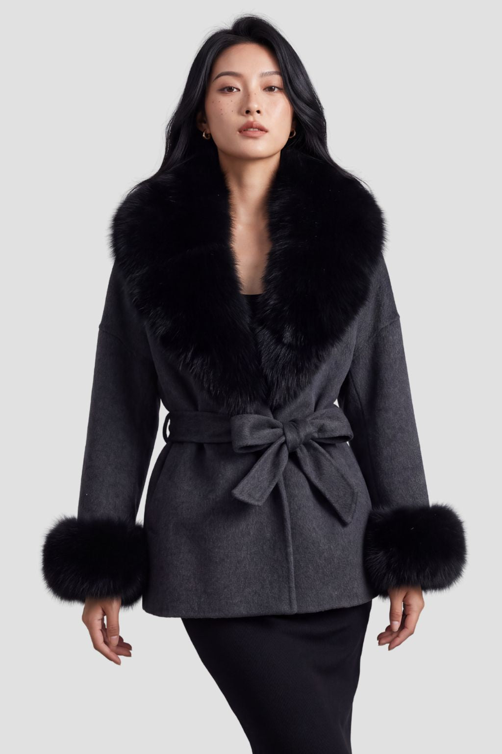 Veste cachemire fourrure femme Héritage fourrure