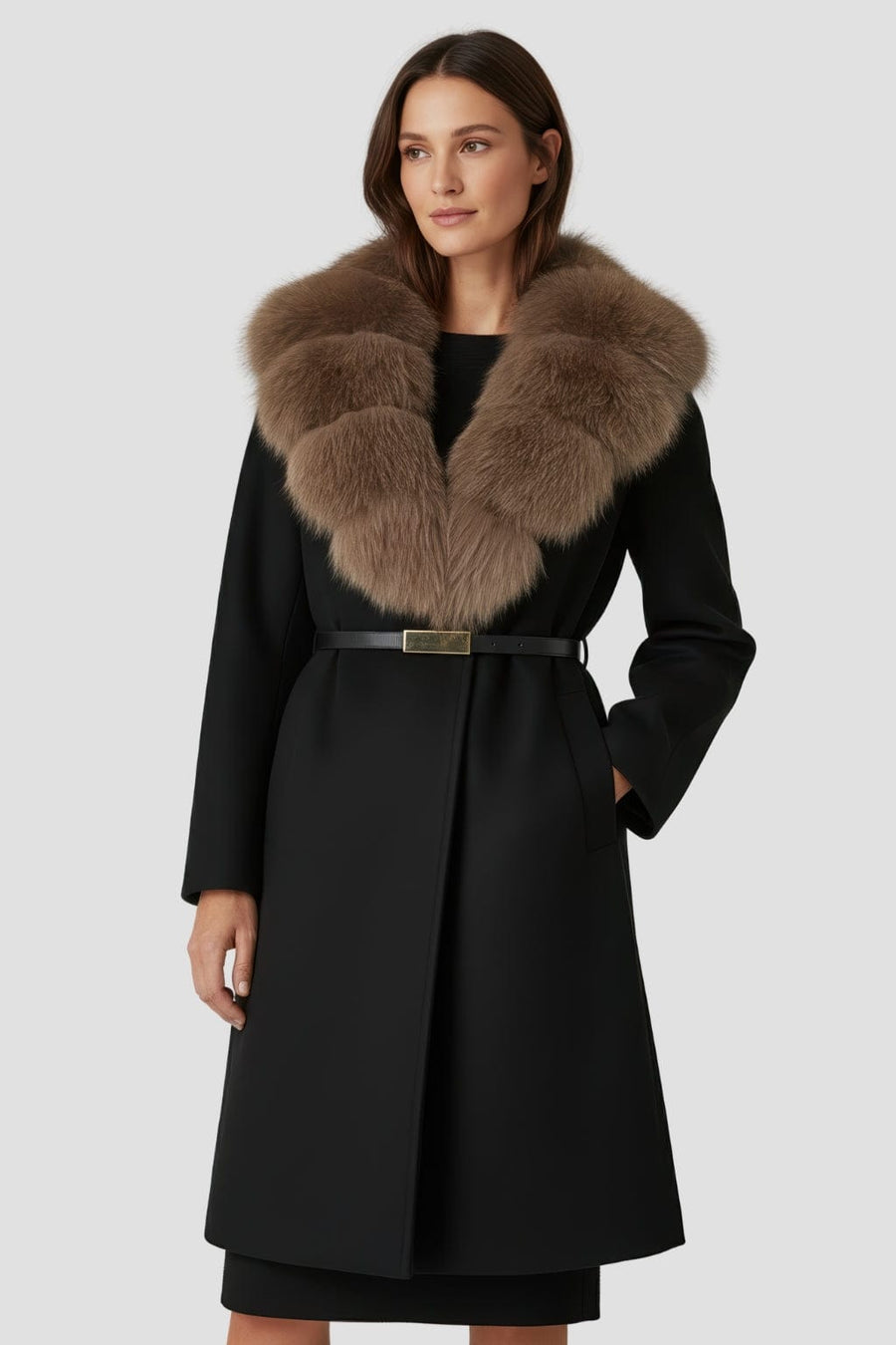 Veste col en fourrure Héritage fourrure