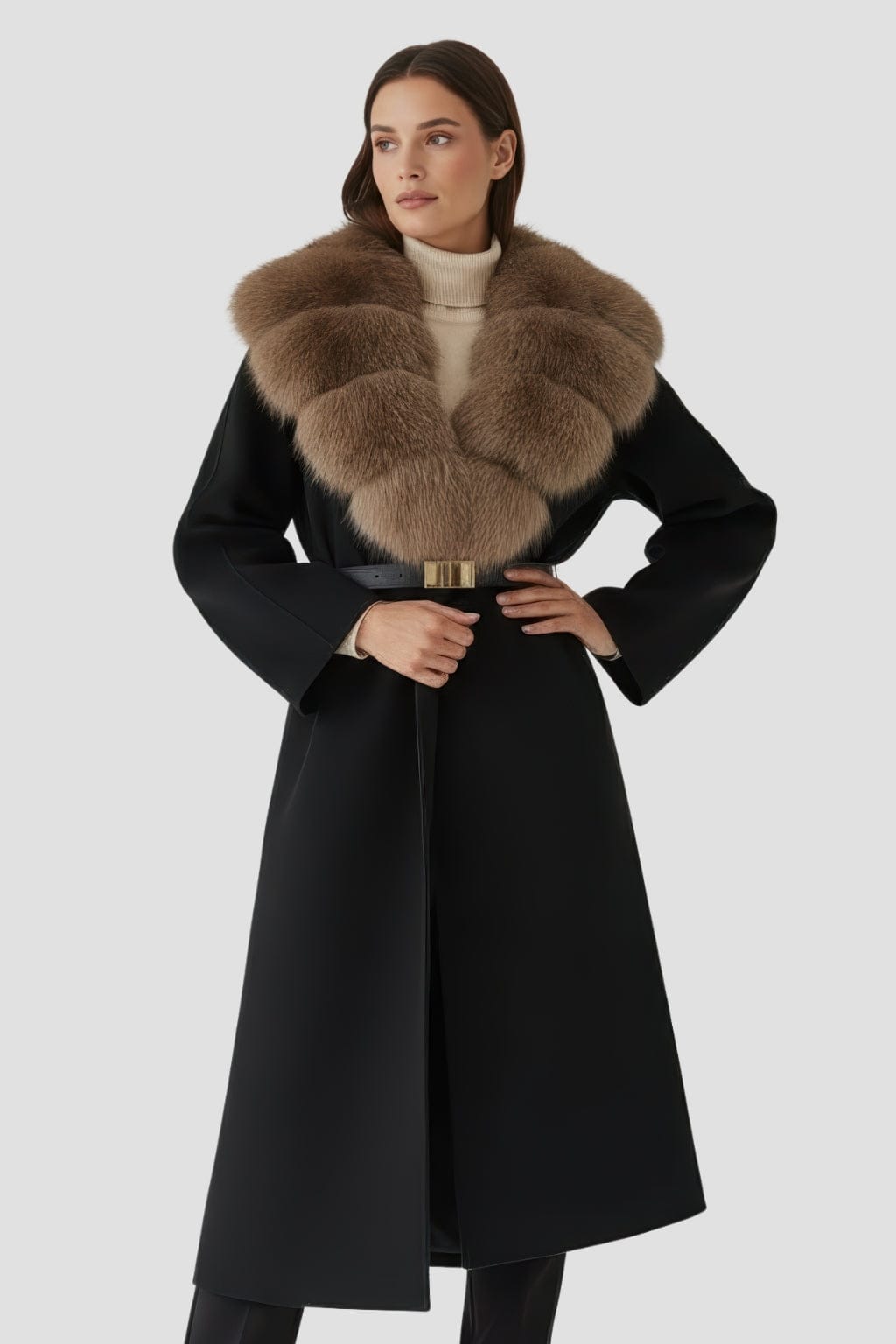 Veste col en fourrure Héritage fourrure