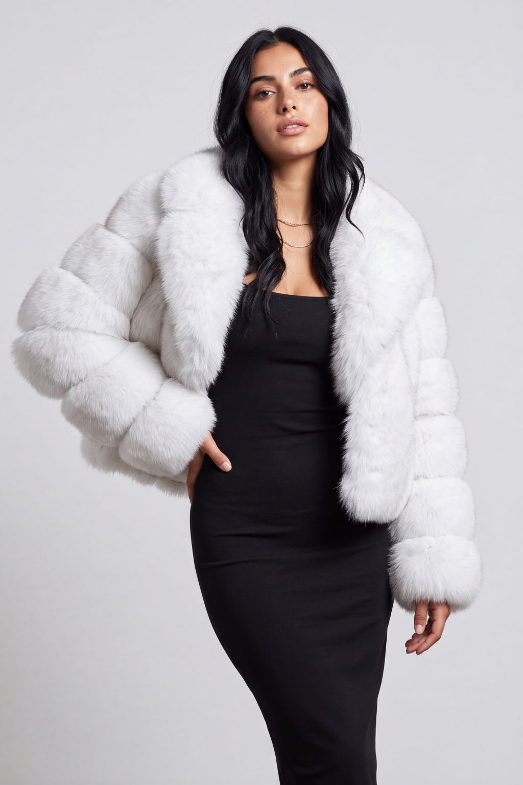 Veste col en fourrure Héritage fourrure