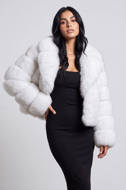 Veste col en fourrure Héritage fourrure