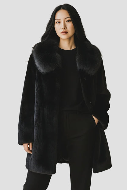 Veste en fourrure longue Héritage fourrure