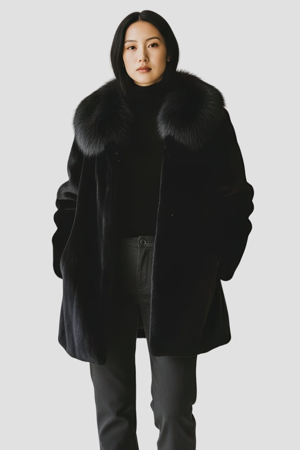 Veste en fourrure longue Héritage fourrure