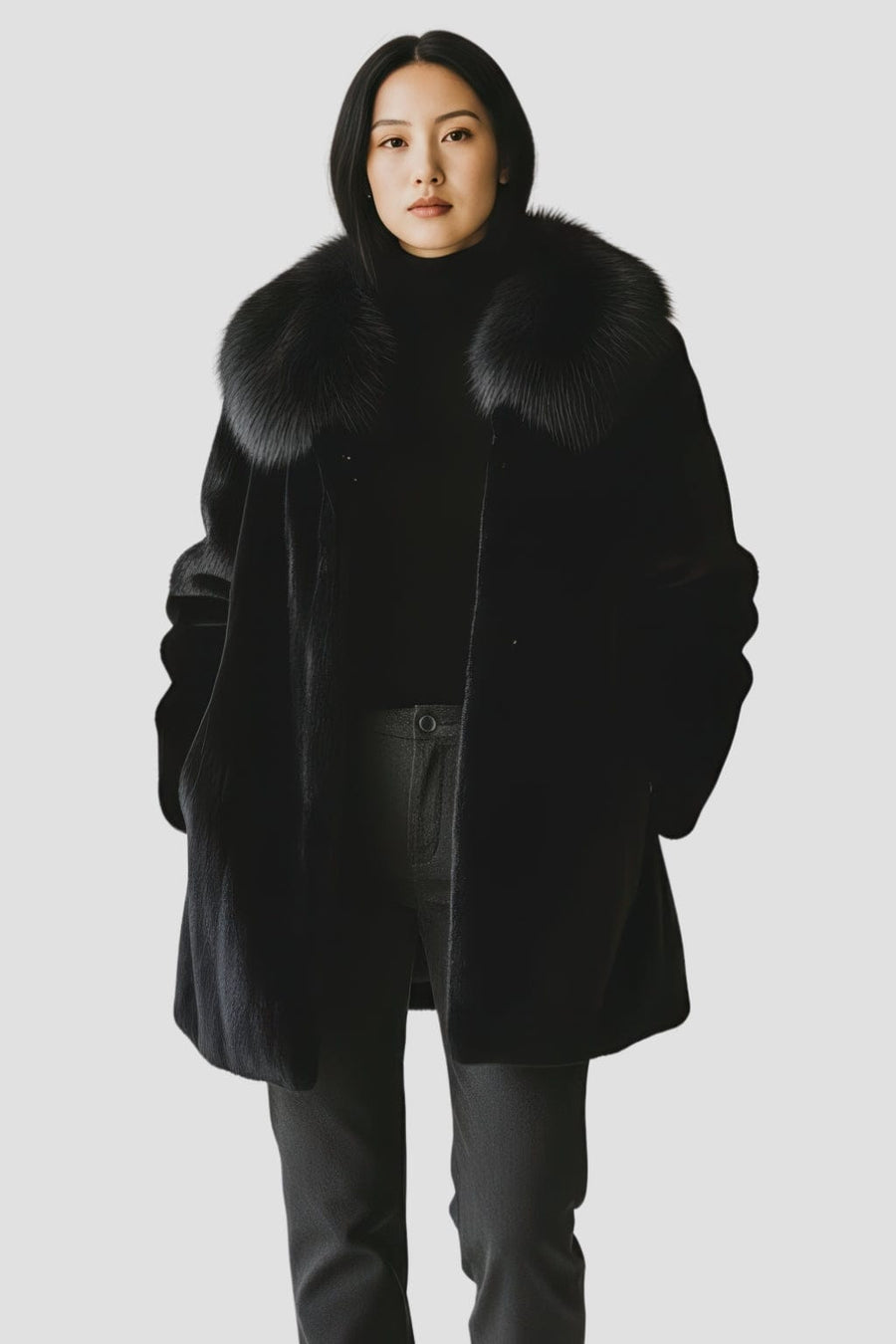 Veste en fourrure longue Héritage fourrure