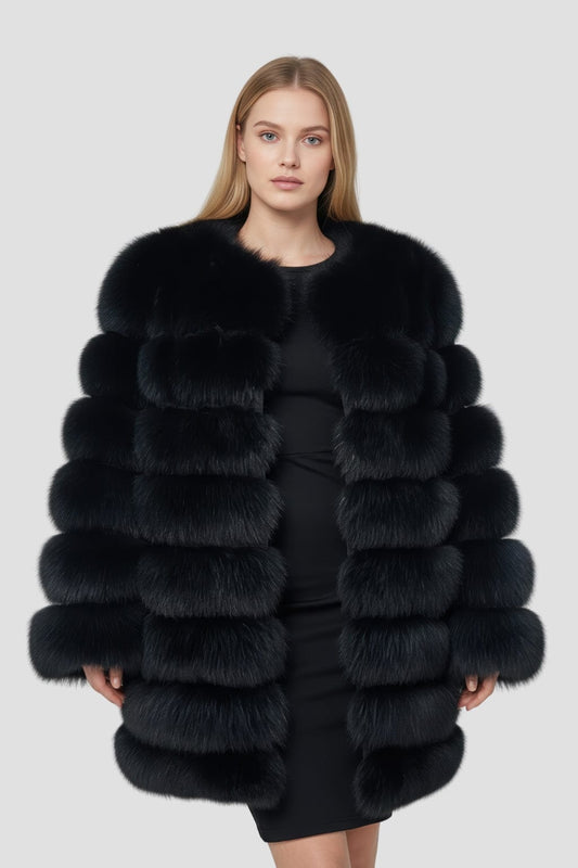 Veste en fourrure longue Héritage fourrure