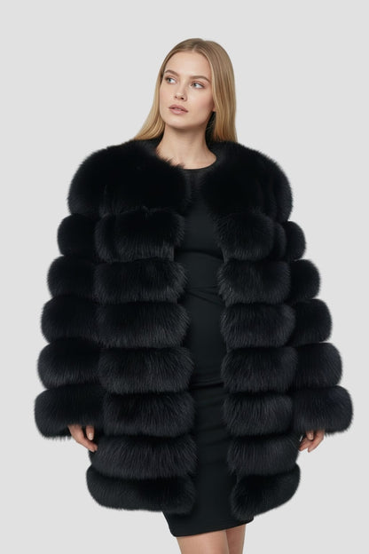 Veste en fourrure longue Héritage fourrure