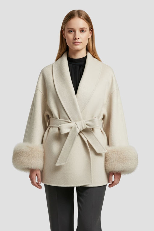 Veste en fourrure mi longue Héritage fourrure