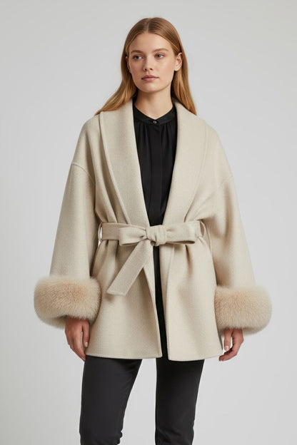 Veste en fourrure mi longue Héritage fourrure