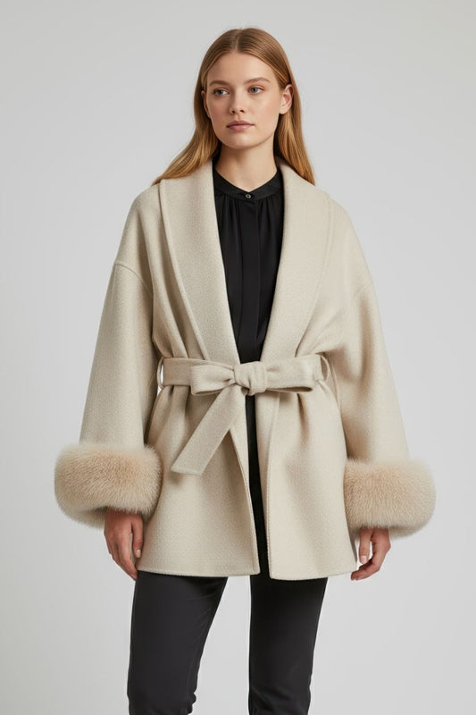 Veste en fourrure mi longue Héritage fourrure