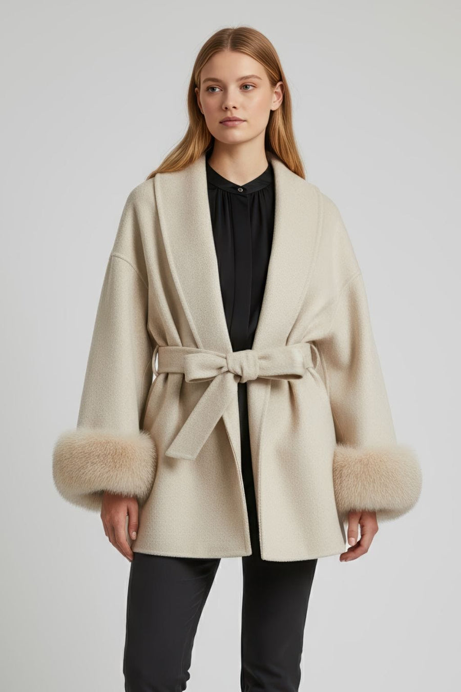 Veste en fourrure mi longue Héritage fourrure