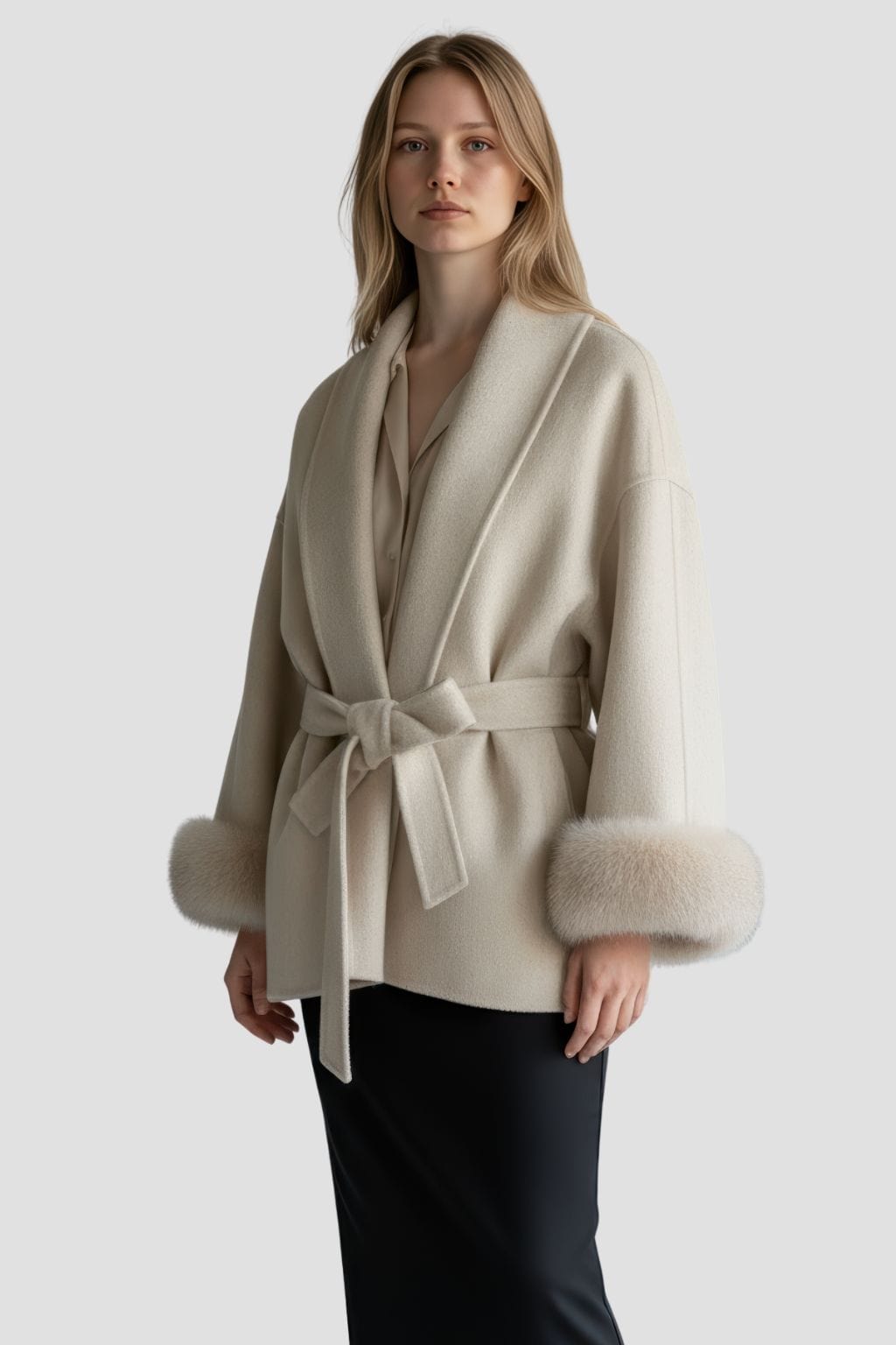 Veste en fourrure mi longue Héritage fourrure