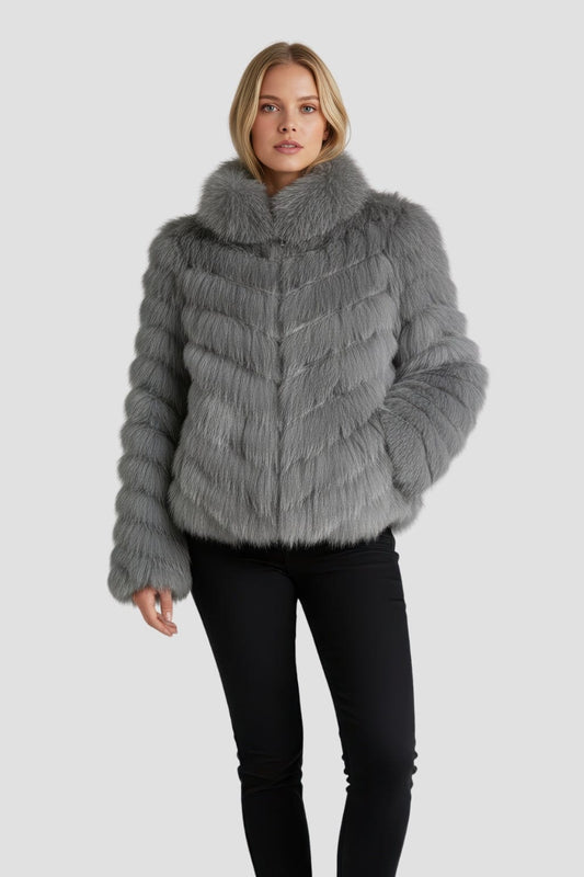 Veste en fourrure mi longue Héritage fourrure