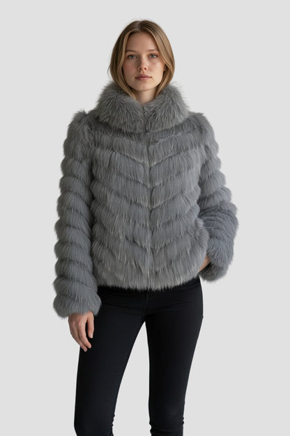 Veste en fourrure mi longue Héritage fourrure