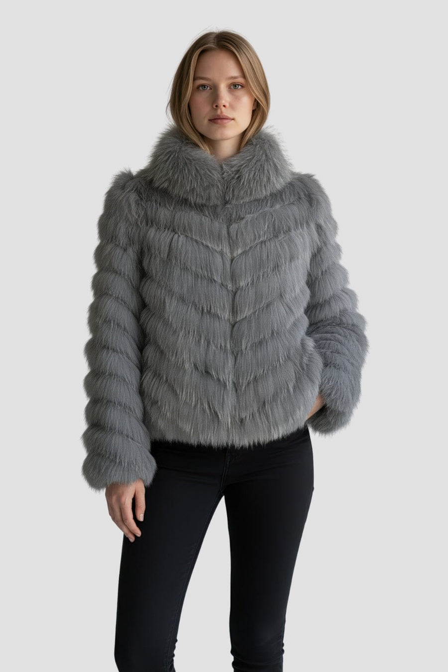 Veste en fourrure mi longue Héritage fourrure