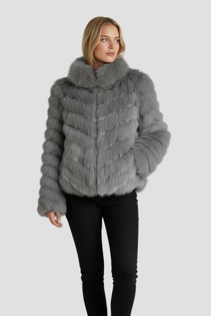 Veste en fourrure mi longue Héritage fourrure