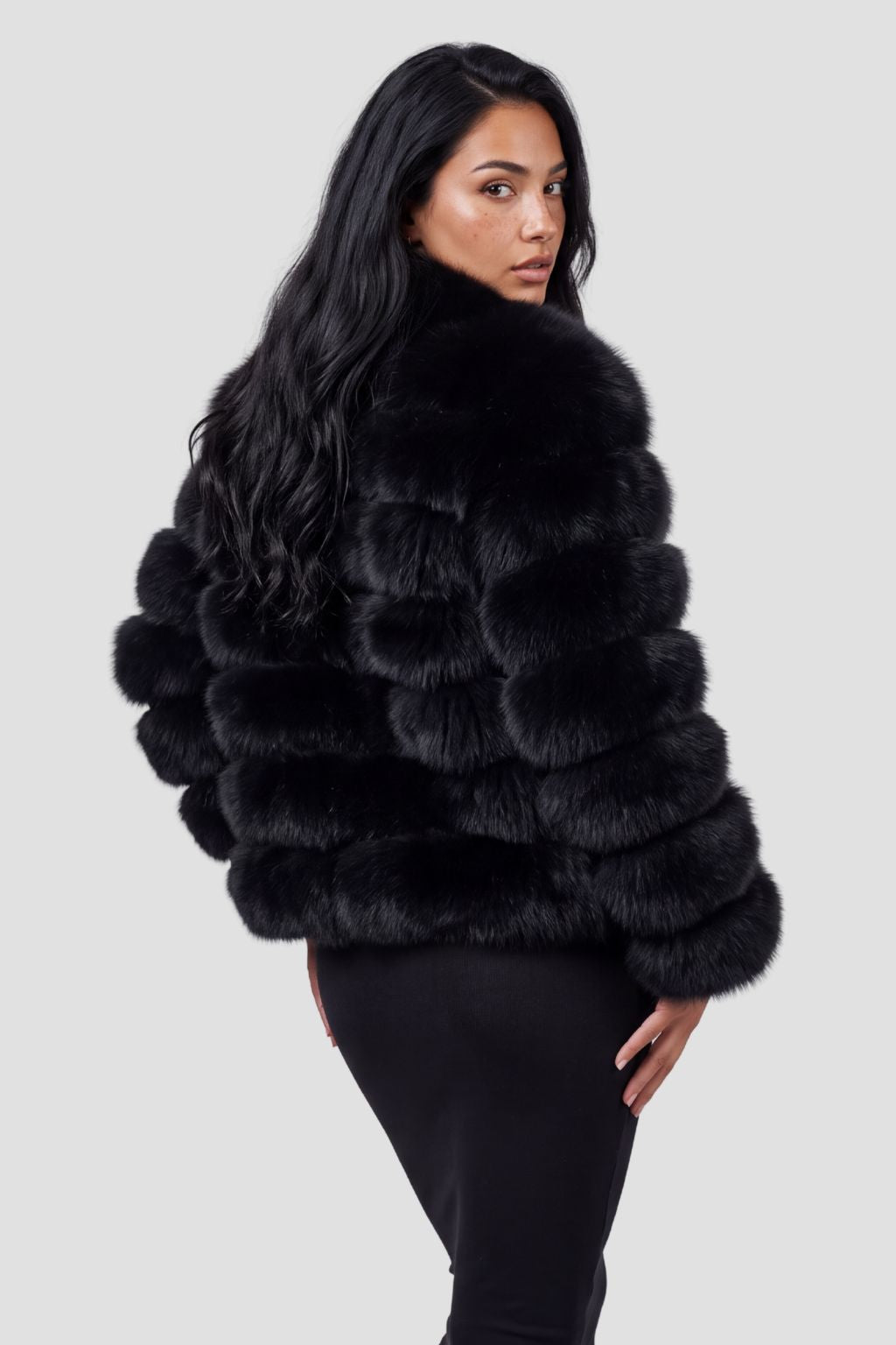Veste en fourrure mi longue Héritage fourrure