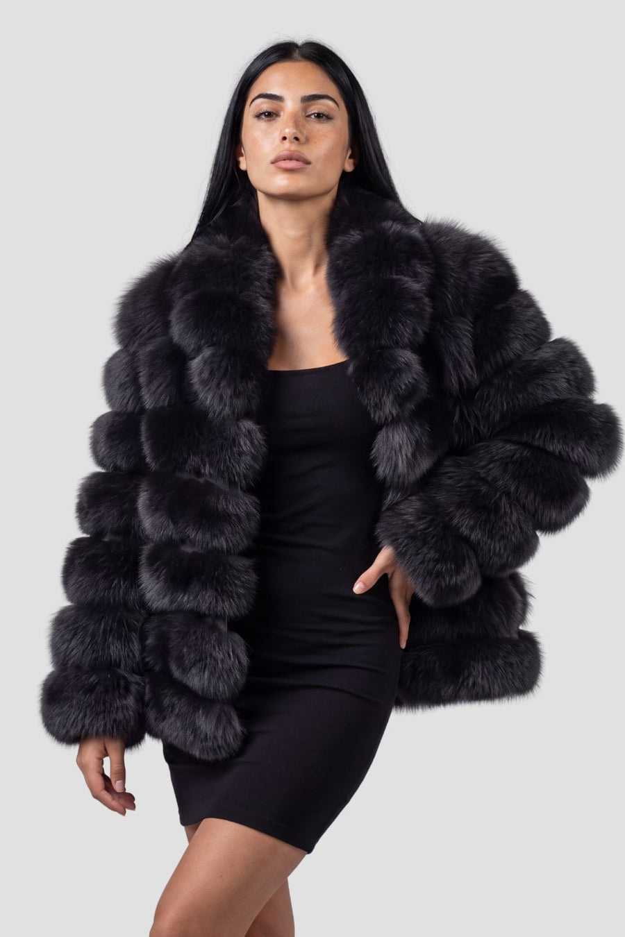 Veste en fourrure mi longue Héritage fourrure
