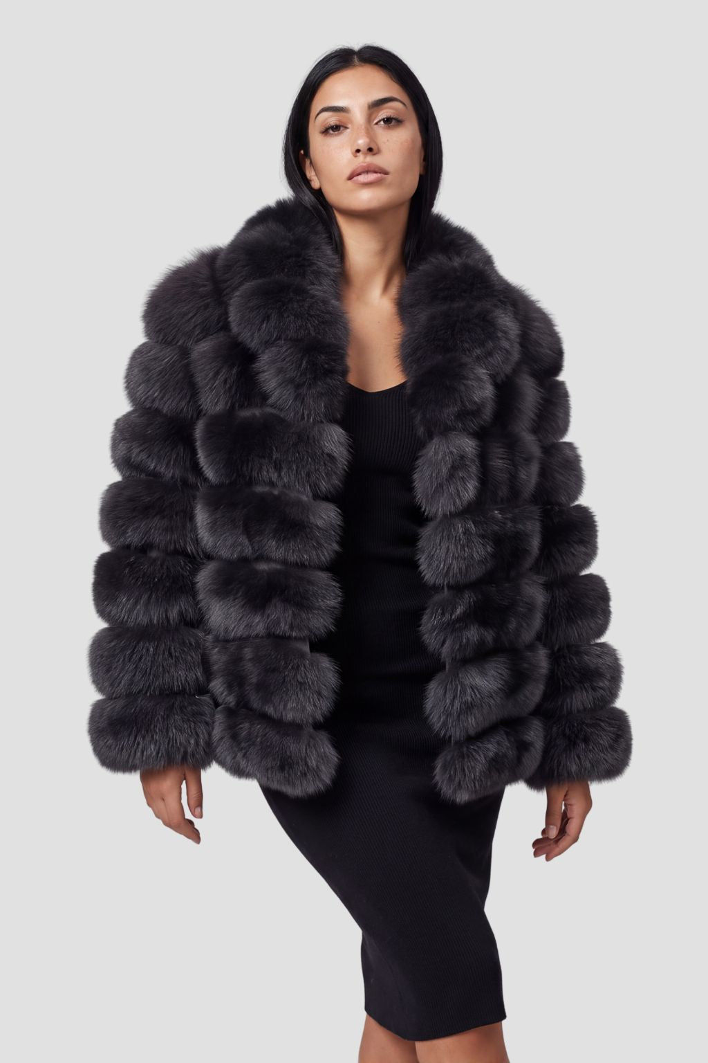 Veste en fourrure mi longue Héritage fourrure