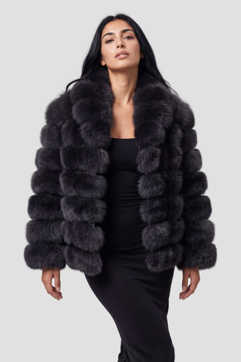 Veste en fourrure mi longue Héritage fourrure