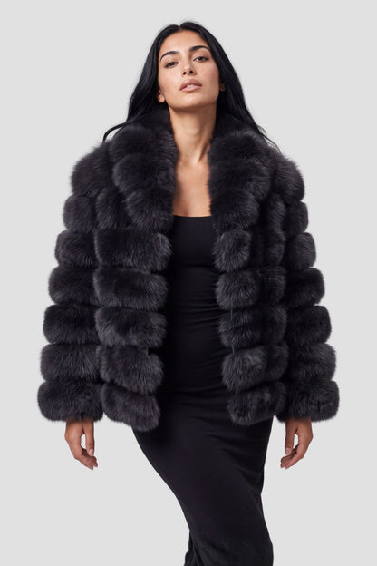Veste en fourrure mi longue Héritage fourrure