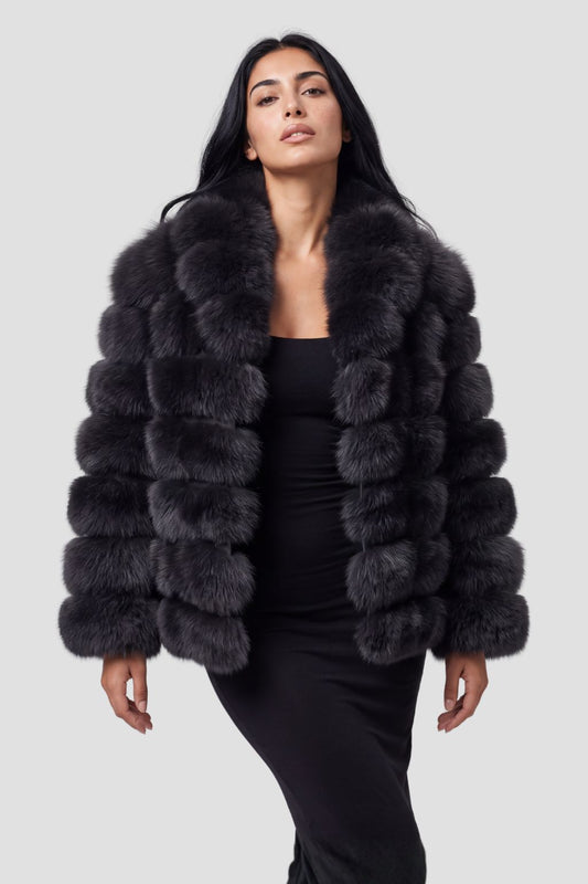 Veste en fourrure mi longue Héritage fourrure
