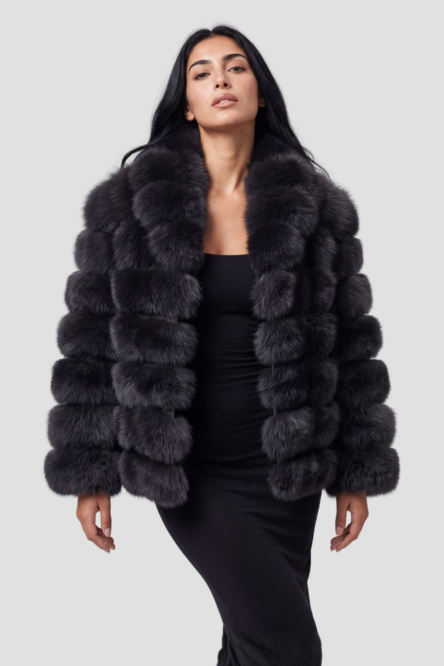 Veste en fourrure mi longue Héritage fourrure