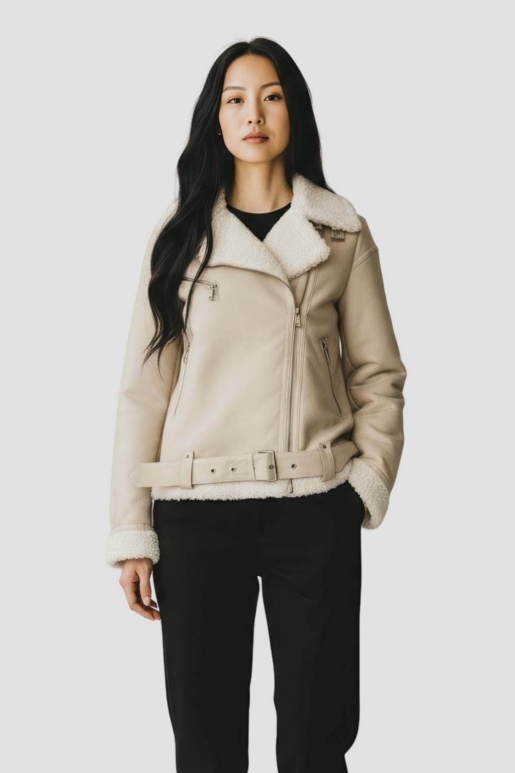 Veste fourrure daim femme Héritage fourrure
