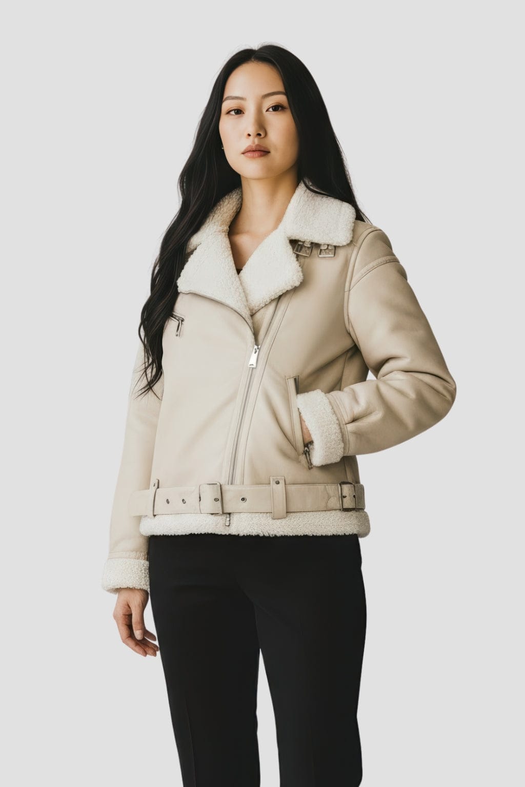 Veste fourrure daim femme Héritage fourrure