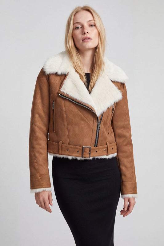 Veste fourrure daim femme Héritage fourrure