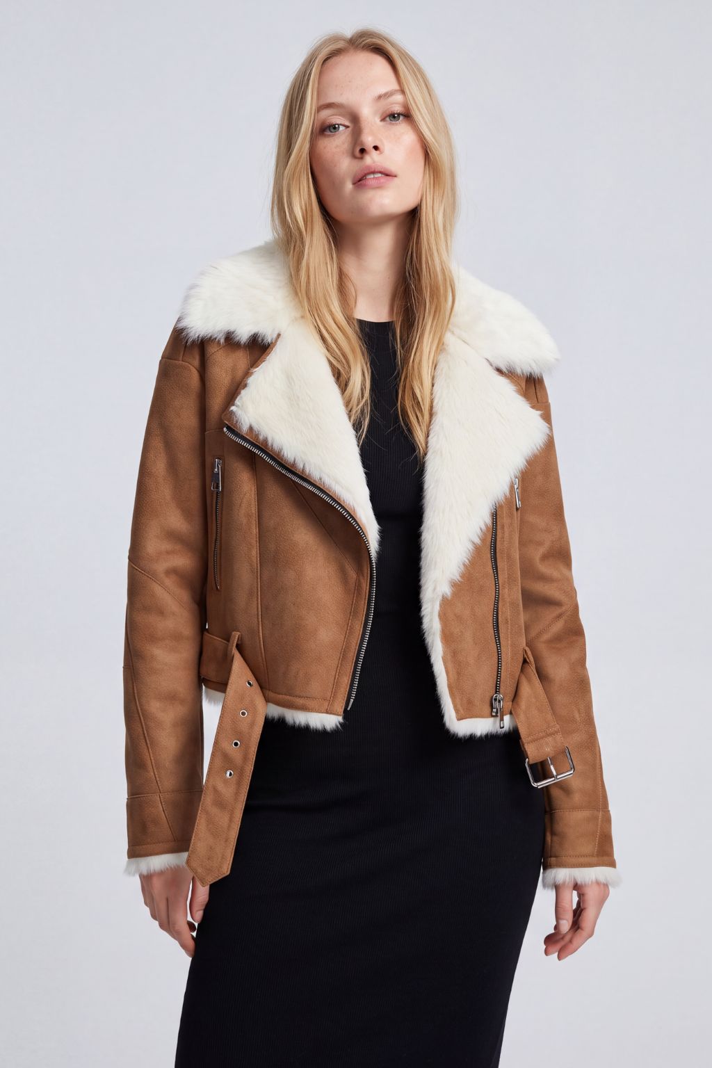 Veste fourrure daim femme Héritage fourrure