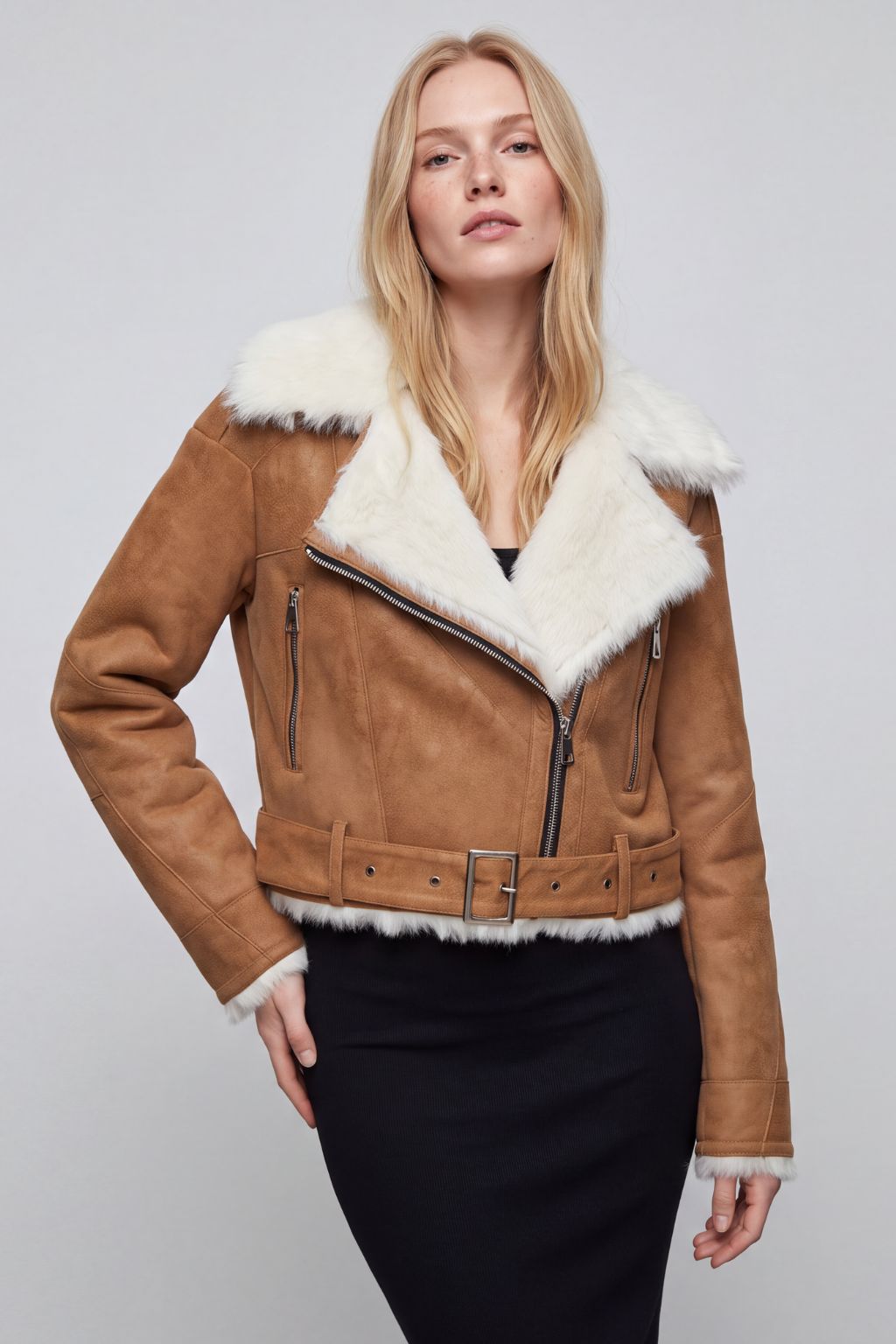 Veste fourrure daim femme Héritage fourrure