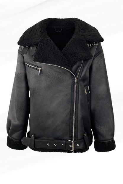 Veste fourrure femme aviateur Héritage fourrure