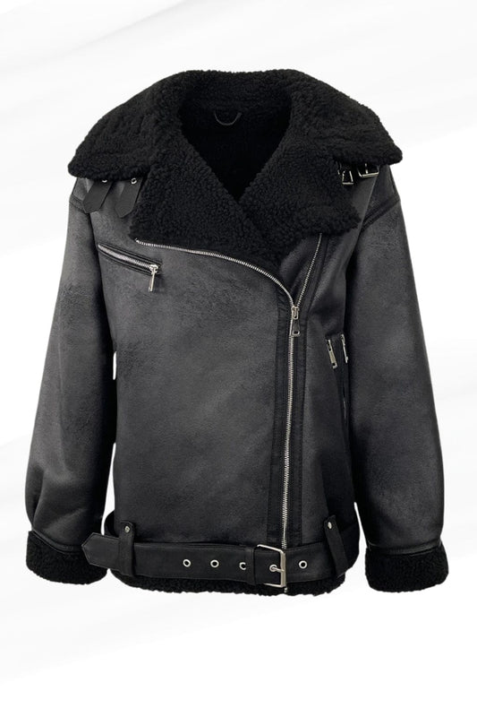 Veste fourrure femme aviateur Héritage fourrure
