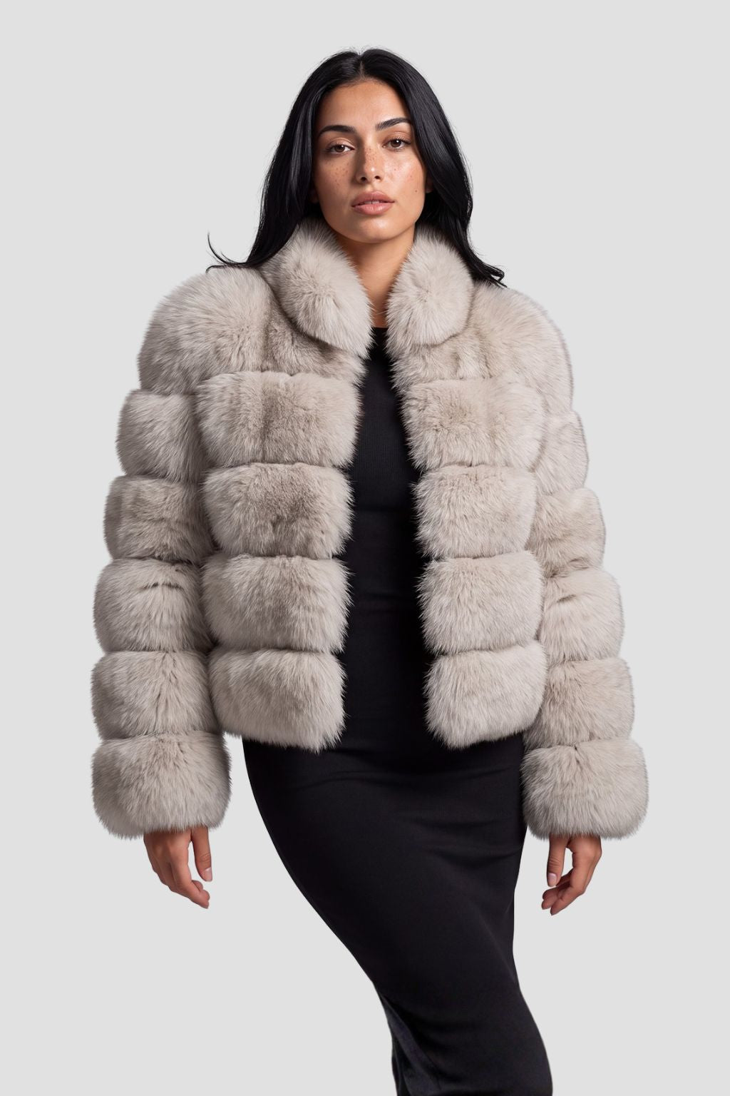 Veste fourrure femme crème Héritage fourrure