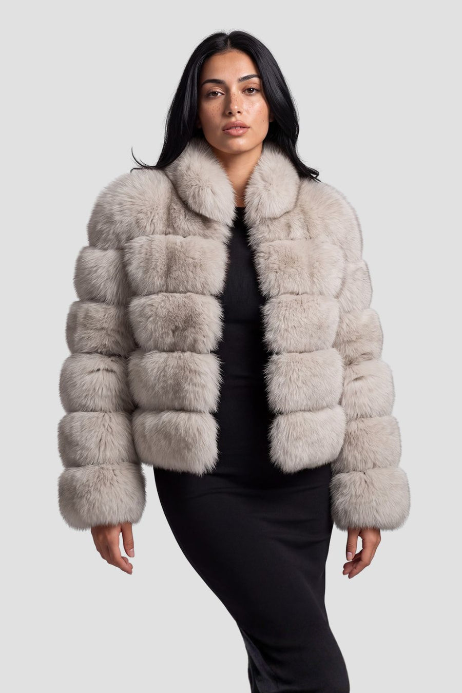 Veste fourrure femme crème Héritage fourrure