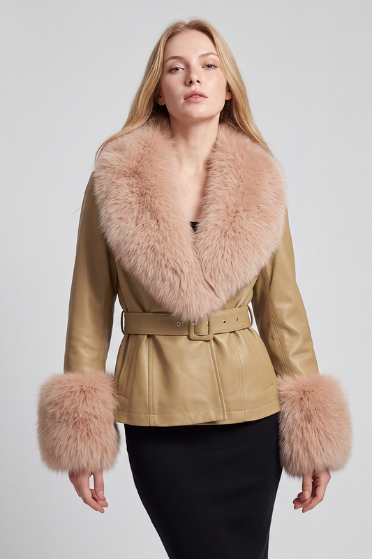 Veste fourrure femme cuir Héritage fourrure