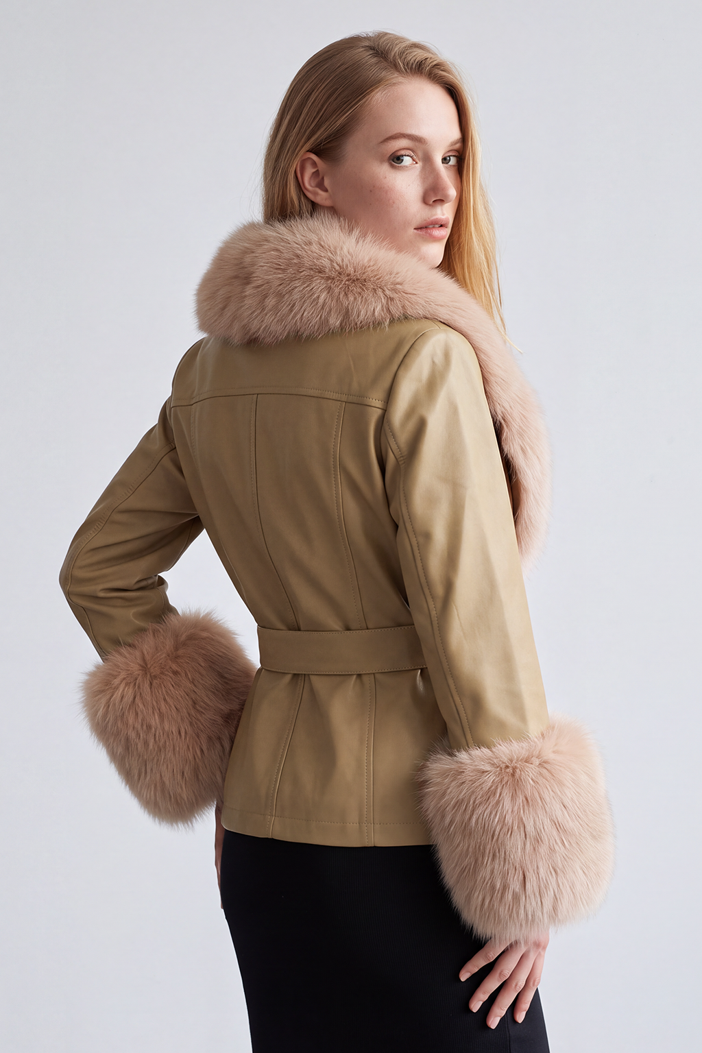 Veste fourrure femme cuir Héritage fourrure