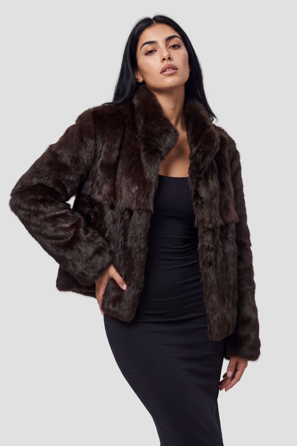 Veste fourrure femme grande taille Héritage fourrure