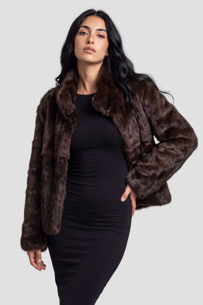 Veste fourrure femme grande taille Héritage fourrure