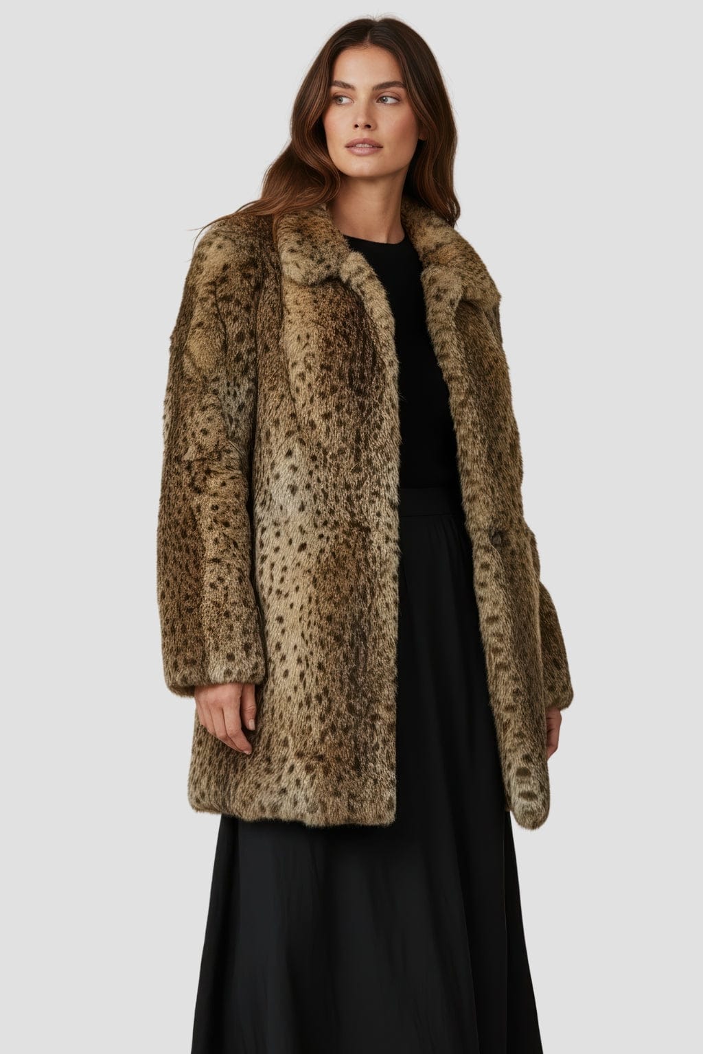 Veste fourrure femme léopard Héritage fourrure