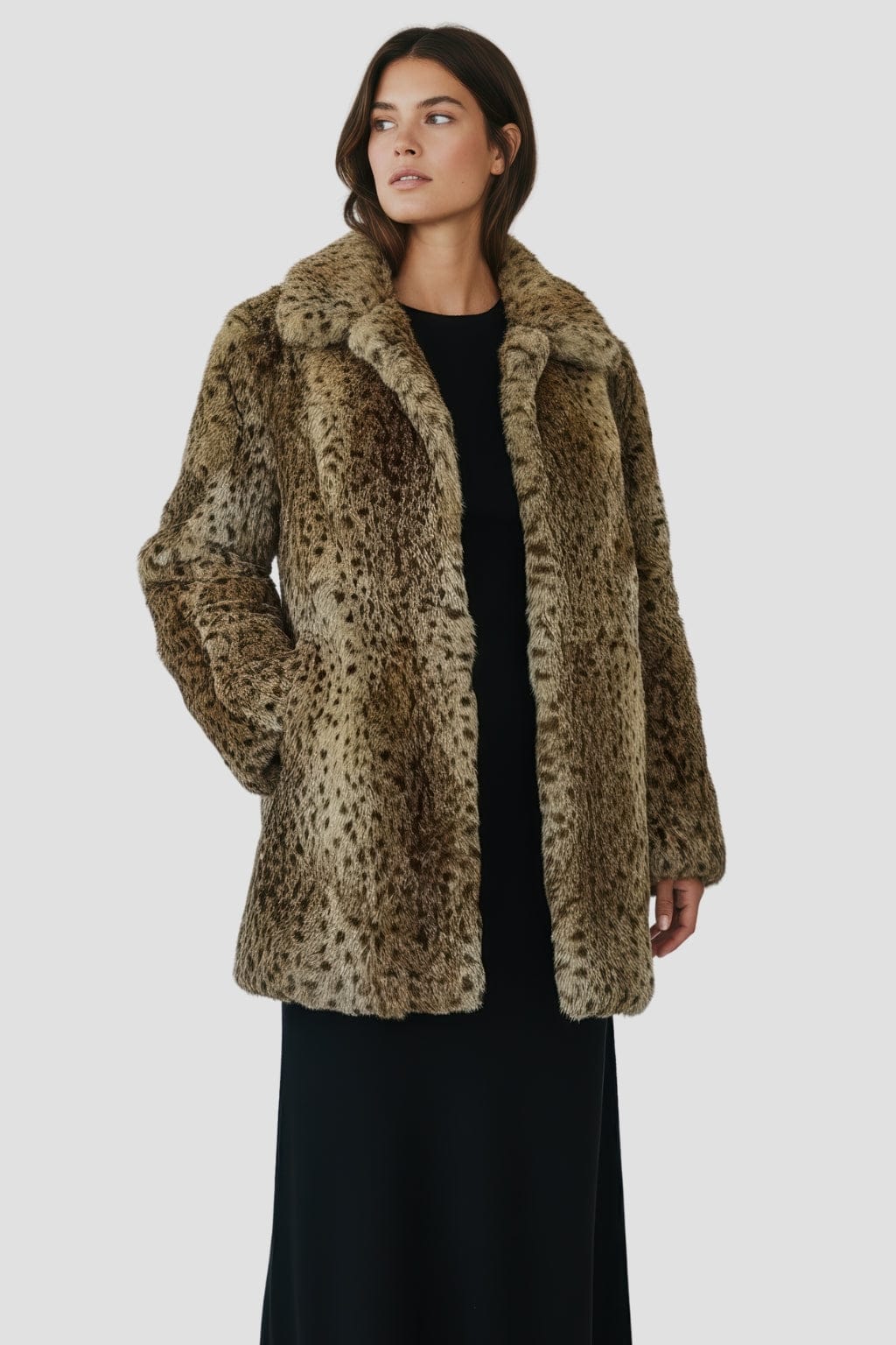 Veste fourrure femme léopard Héritage fourrure