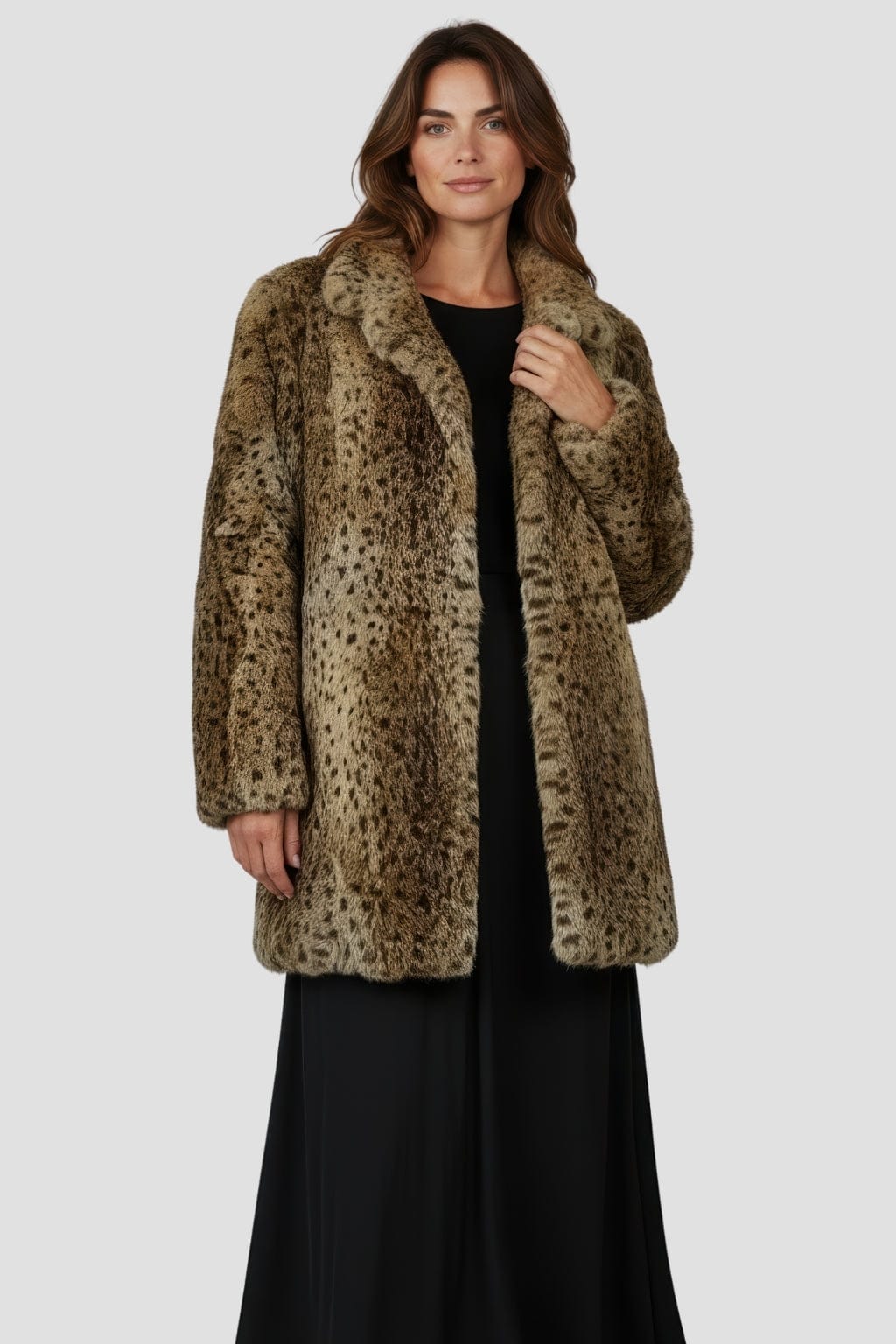 Veste fourrure femme léopard Héritage fourrure