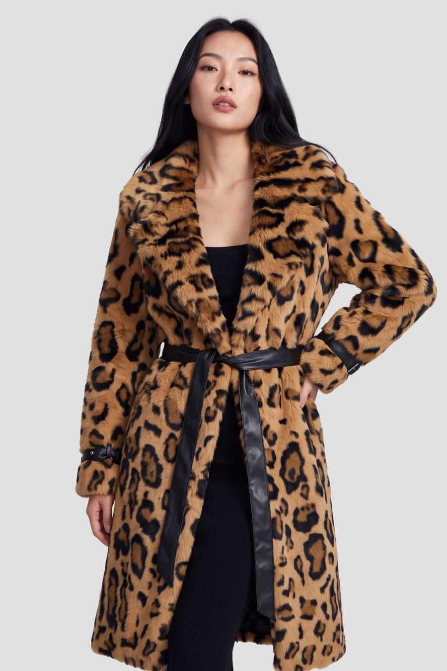 Veste fourrure femme léopard Héritage fourrure