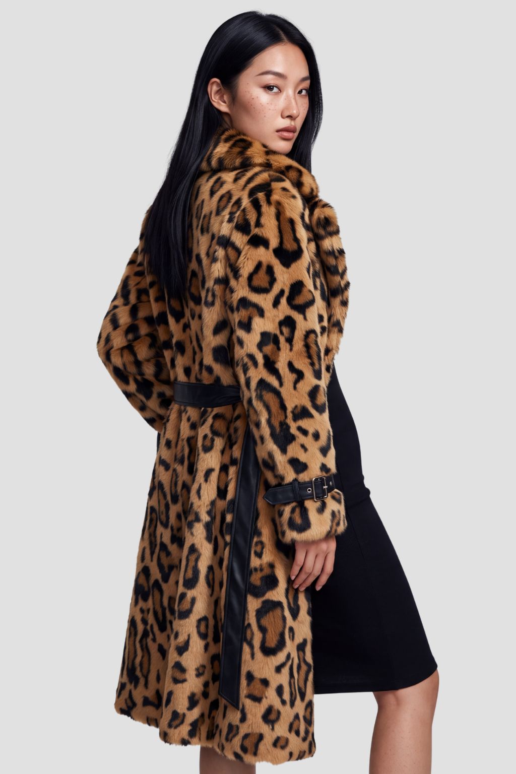 Veste fourrure femme léopard Héritage fourrure