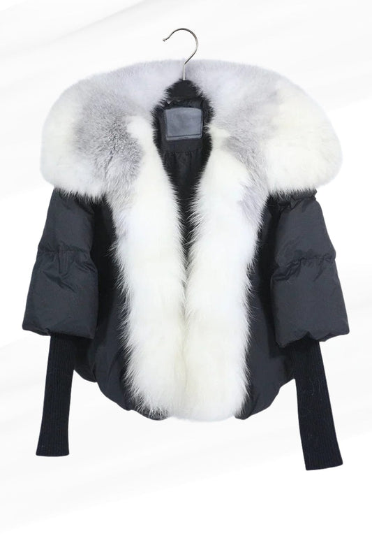 Veste fourrure femme manche courte Héritage fourrure